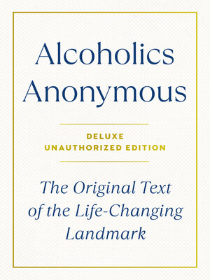 cover image of Alcoholics Anonymous